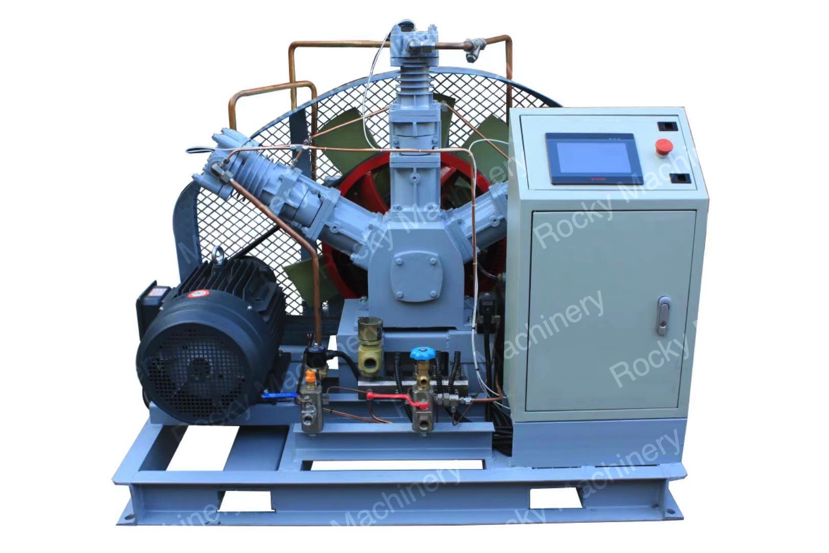 Silent High Pressure Piston Gas Booster 80Nm3/h Oil-free Nitrogen and Oxygen Compressor VWN-80-7-25