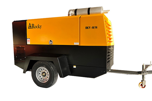 Heavy Duty Diesel Engine Movable Portable Screw Air Compressor RKY-21/10