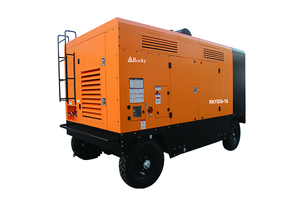   High Pressure Industrial 10 bar Diesel Portable Screw Air Compressor 