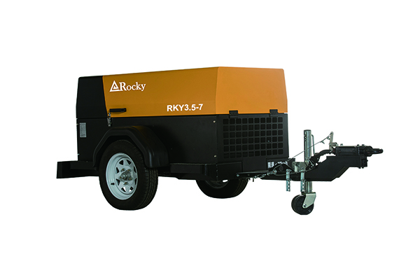 Heavy Duty Diesel Engine Mobile Rotary Screw Air Compressor