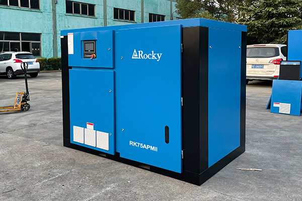 Silent 55 kW Two Stage Screw Type Air Compressor Machine Prices