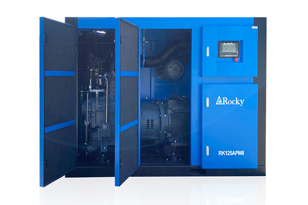 90kW 125HP Industrial Two Stage Screw Air Compressor for Sale 