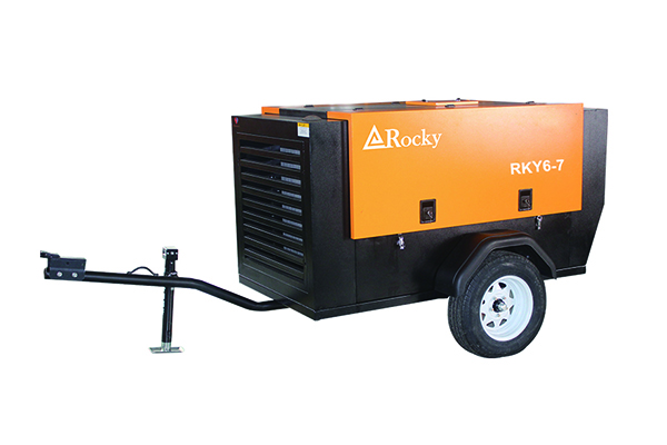 185 cfm Portable Diesel Power Air Compressor RKY-5/7