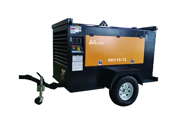 Diesel Engine Driven Portable Rotary Screw Type Air Compressor RKY-10/10