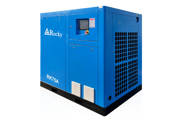8 Bar Oil Injected Fixed Speed Rotary Screw Air Compressors RK75A
