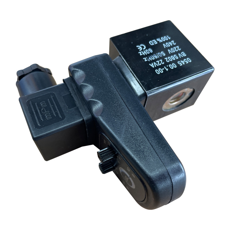 Condensate solenoid valve air compressor threaded electronic drain valve