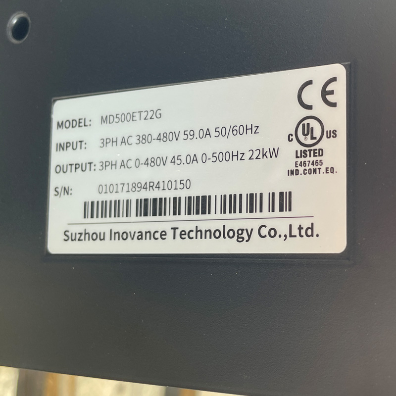 22kW air compressor inverter Inovance inverter MD500ET22G