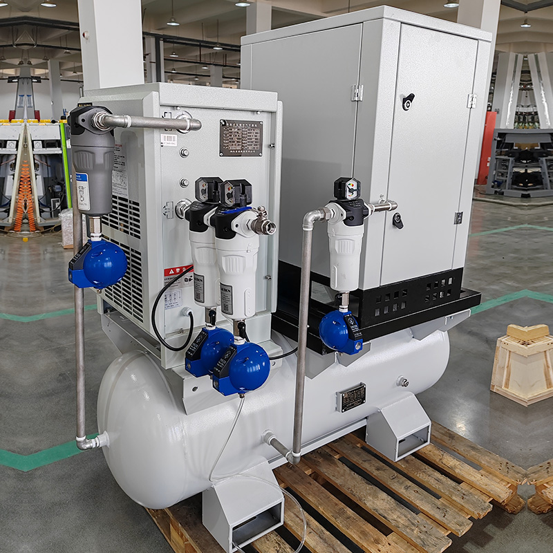 2.2 kW combined small electric silent oil-free scroll air compressor