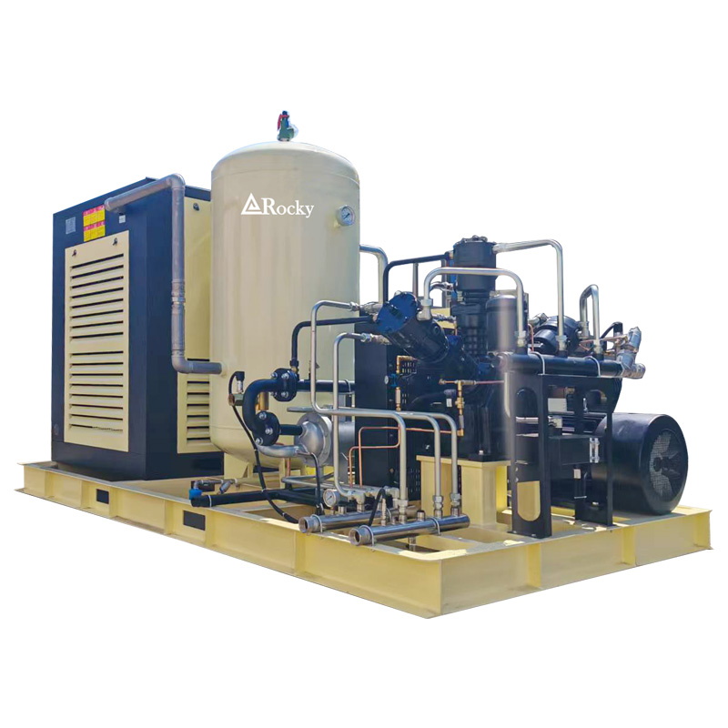 40 Bar 12m<sup>3</sup>/min High Pressure Screw Piston Booster Air Compressor for Pet Bottles