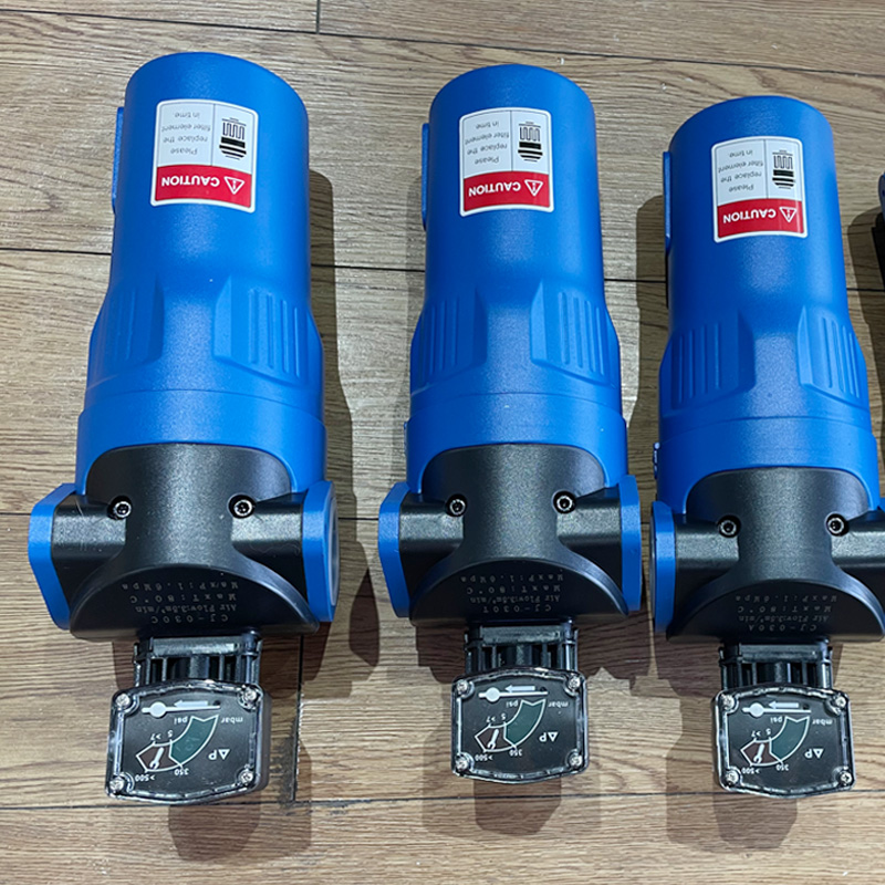 3.5m<sup>3</sup>/min compressed air precision filter with pressure gauge RJ-030*