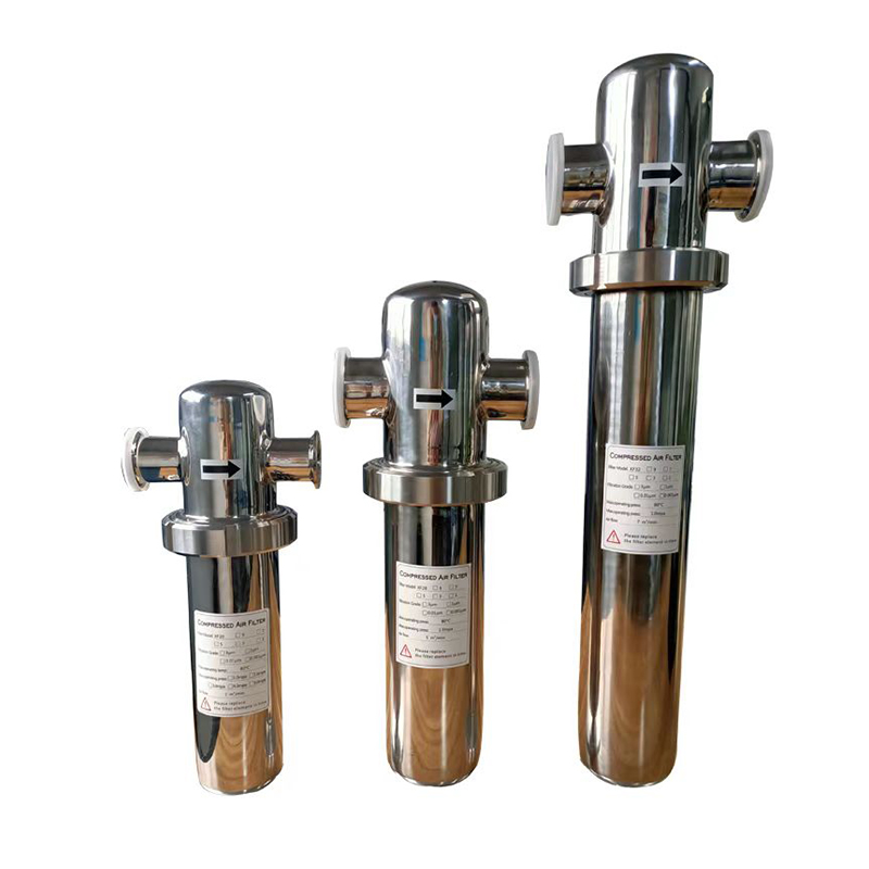 388 cfm Stainless steel compressed air pipeline precision filter BXG-110*