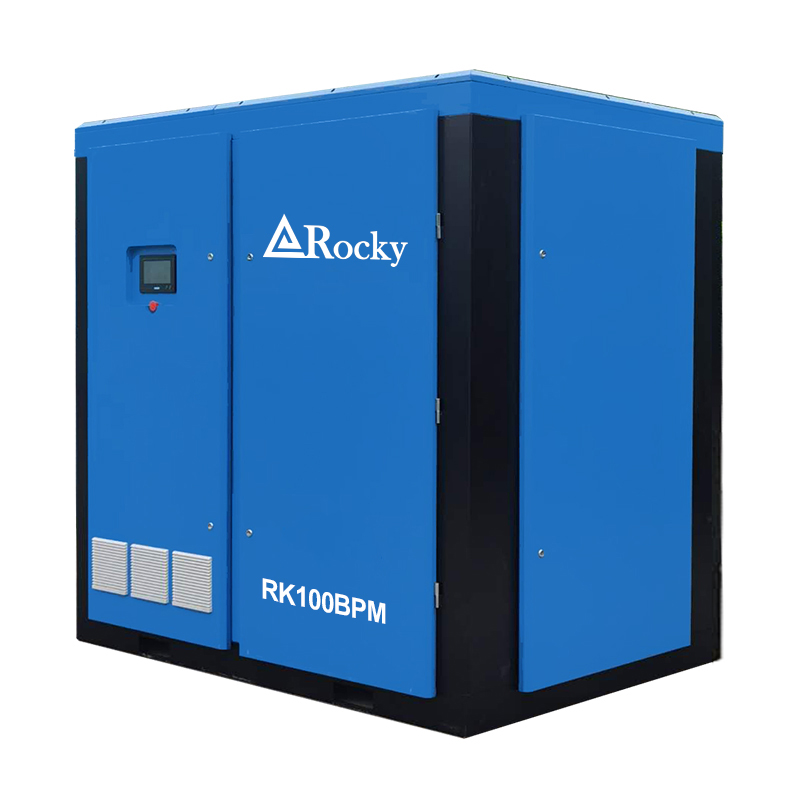 0.8 Bar Energy-Saving Variable Frequency 75kw 100HP Oil-Free Screw Blower