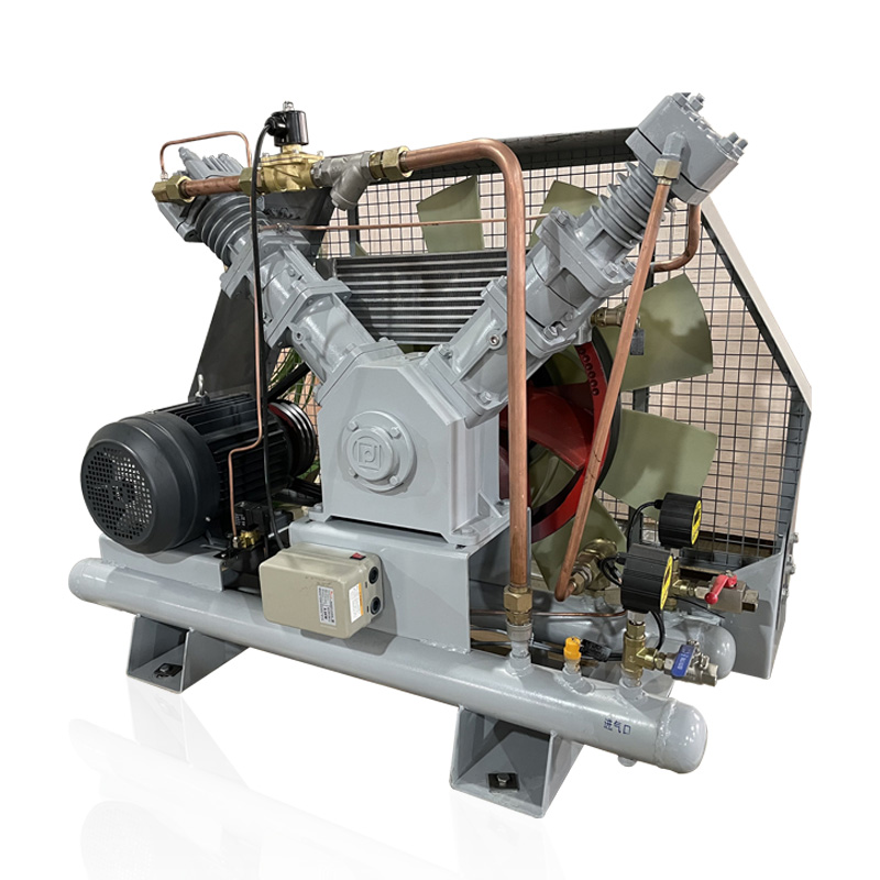 High-pressure oxygen booster compressors for high-pressure oxygen chambers