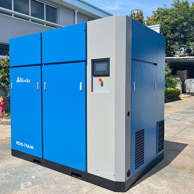 75kW 100HP 7-10 bar Dry Oil-Free Air Compressor Class 0 Certified for Electronics
