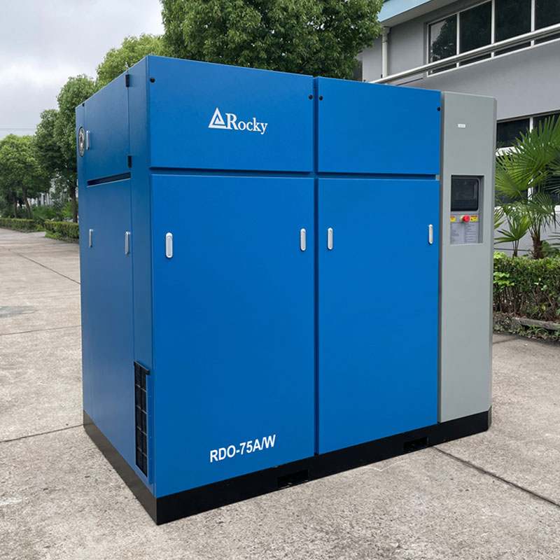 75kW 100HP 7-10 bar Dry Oil-Free Air Compressor Class 0 Certified for Electronics