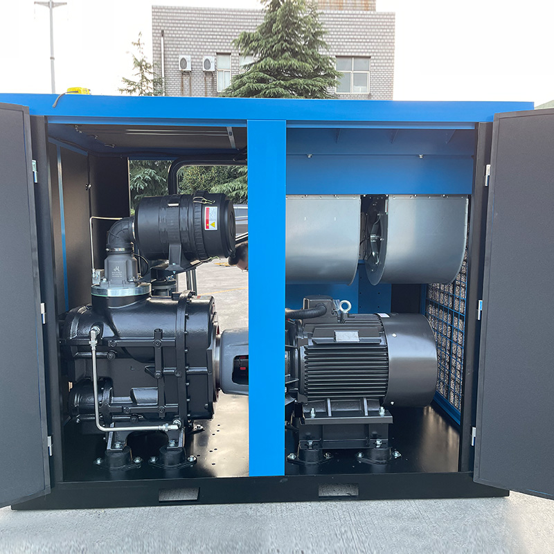 75 HP Two Stage Air Compressor Rotary 55kW Variable Speed Screw Air Compressor