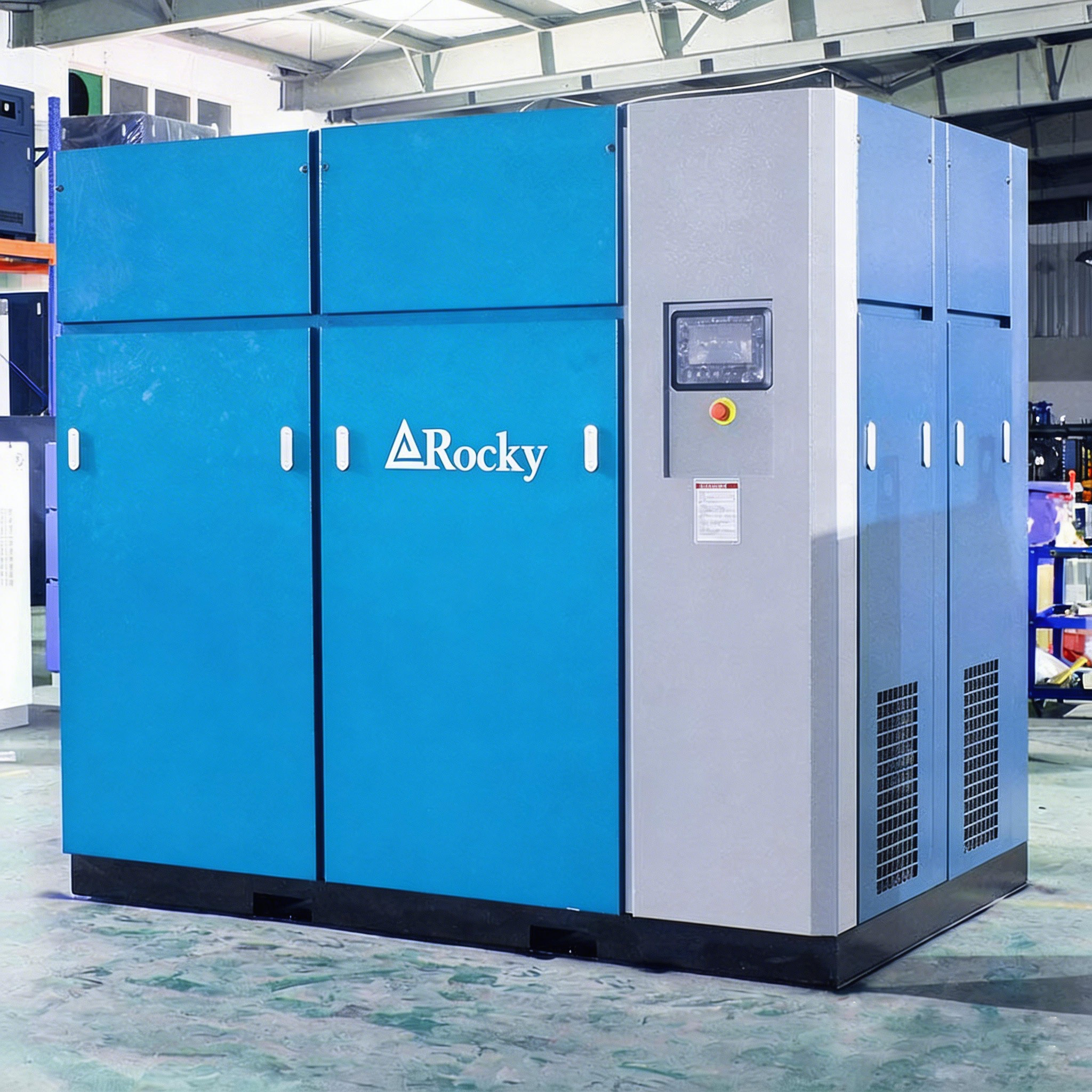 High Efficiency Stationary 110 kW 150 hp Silent 100% Dry Oil Free Air Compressor
