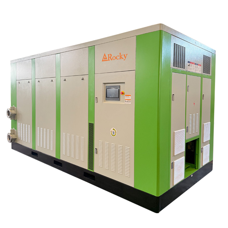 25~40 bar Oil-Free Water-Lubricated Rotary Screw Air Compressor for PET & Industry