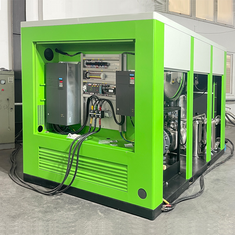 25~40 bar Oil-Free Water-Lubricated Rotary Screw Air Compressor for PET & Industry