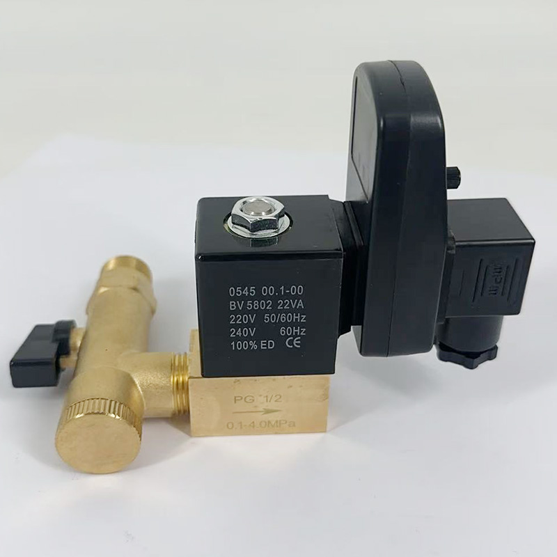 40 Bar High-Pressure DC24V AC220~240V Air Tank Electronic Drain Valve
