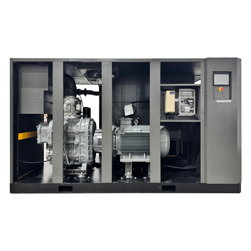 Two Stage Permanent Magnet VSD Screw Air Compressor Energy Saving 30% for Industrial Factory