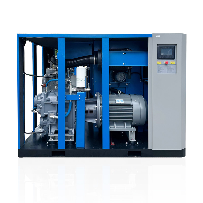 Two-Stage Screw Air Compressor 25~30 bar Medium Pressure PM VFD Energy Saving for PET Blowing