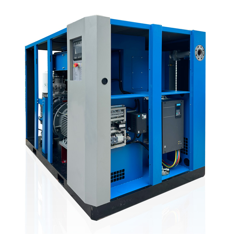 Two-Stage Screw Air Compressor 25~30 bar Medium Pressure PM VFD Energy Saving for PET Blowing