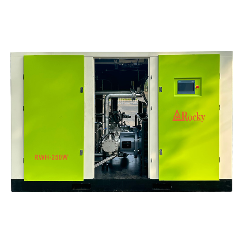 40 Bar High Pressure Oil-Free Water-Lubricated Screw Air Compressor Permanent Magnet VFD for PET Bottle Blowing