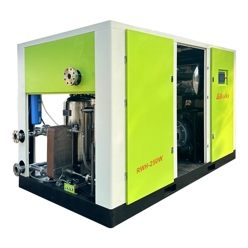 40 Bar High Pressure Oil-Free Water-Lubricated Screw Air Compressor Permanent Magnet VFD for PET Bottle Blowing