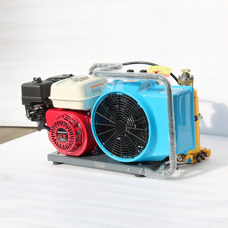  Portable High Pressure Gasoline Piston Air Compressor 300 Bar 4500 PSI CE Certified for SCUBA Diving Firefighting