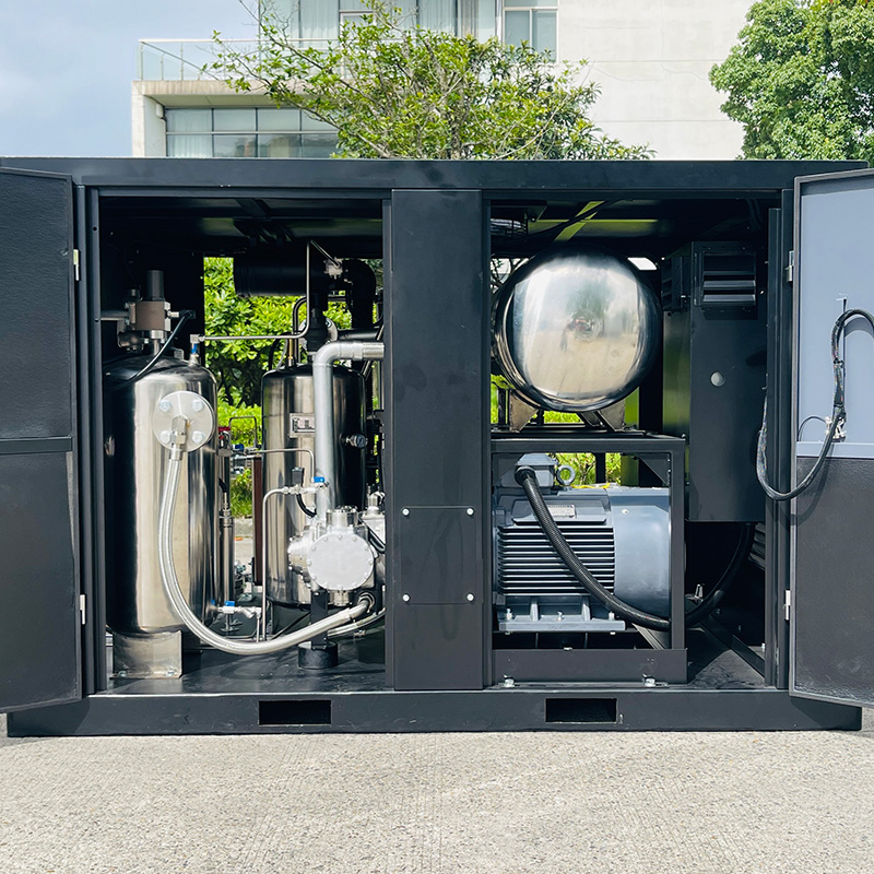 Class 0 Oil-Free Air Compressor 40 Bar Water-Injected Screw for PET Bottle Blow Molding