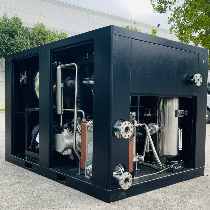 Class 0 Oil-Free Air Compressor 40 Bar Water-Injected Screw for PET Bottle Blow Molding