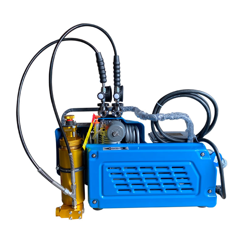 What causes the internal temperature of the head of the 30Bar air compressor to be very high when it is working?